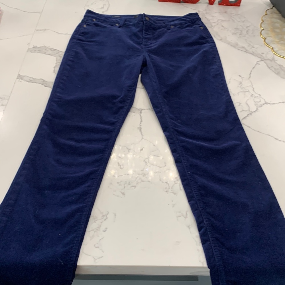 Talbots Royal Blue Flawless Five Pocket Velour Like‎ Pants. Size 10(563)